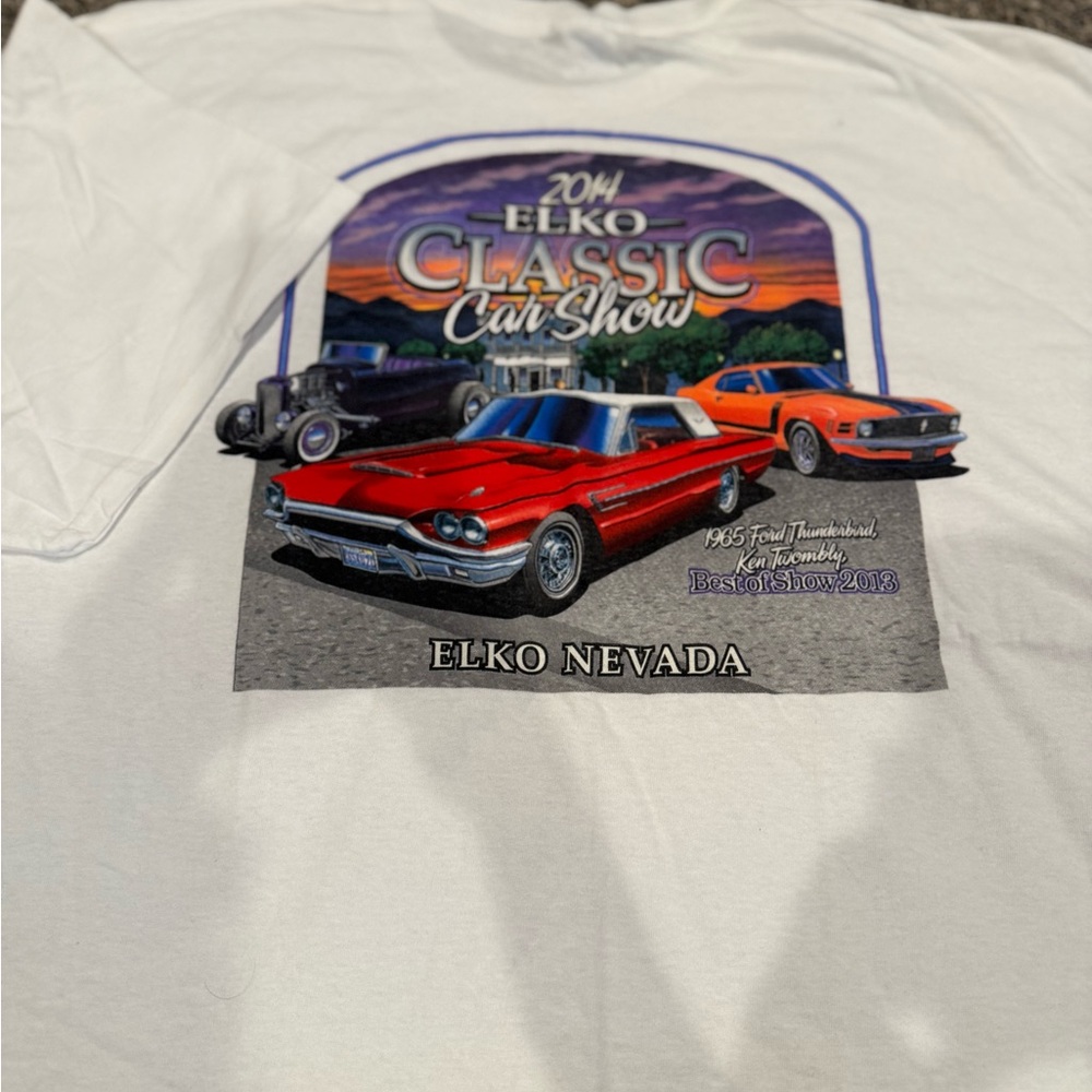Elko Classic Car Show White T-Shirt